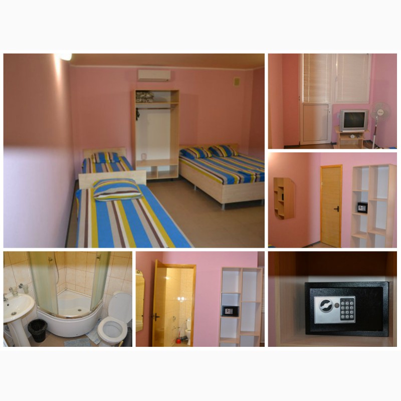 Фото 4. Номера (комната, кухня, сан.узел - в каждом) для отдыха в Крыму