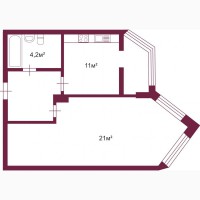 Продается 1-но комнатная квартира 52, 3 кв.м, в новом доме ЖК «Янтарный»