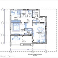 Продам 1 эт.дом 95 кв.м. в с.Новые Петровцы, массив Ягода, 5 соток земли