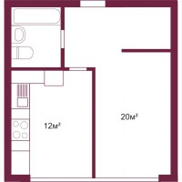 Продается просторная 1-но комнатная квартира (43, 5кв.м.) у моря в элитном ЖК
