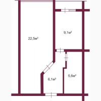 Продается 1-но комнатная квартира (44, 2кв.м.) в новом ЖК «Жемчужина-5»