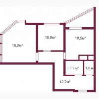 Продается 2-х комнатная квартира (60, 3кв.м.) в ЖК «Жемчужина 24»