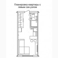 Продам изолированную гостинку 17м2 в центре Харькова