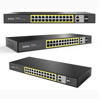 Новый свитч Netis P124GH с 24 портами PoE+ и 2 SFP